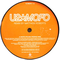 U2 ‎– Mofo - PROMO Only Issue VINYL 12" in Custom Die Cut Cover (used)