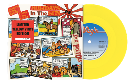 Sex Pistols – Holidays In The Sun - YELLOW COLOURED VINYL 7" SINGLE - Numbered Limited Edition