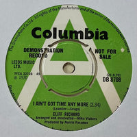 Cliff Richard - I Ain't Got Time Any More - ORIGINAL DEMO ISSUE 7" SINGLE (used)