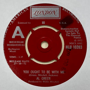 Al Green - You Ought To Be With Me - RARE DEMO ISSUE 7"