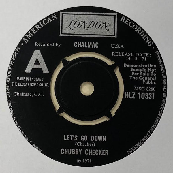 Chubby Checker - Let's Go Down - ORIGINAL DEMO ISSUE 7" SINGLE (used)