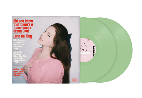Lana Del Rey – Did You Know That There's A Tunnel Under Ocean Blvd - 2 x GREEN COLOURED VINYL LP SET + EXCLUSIVE ARTWORK