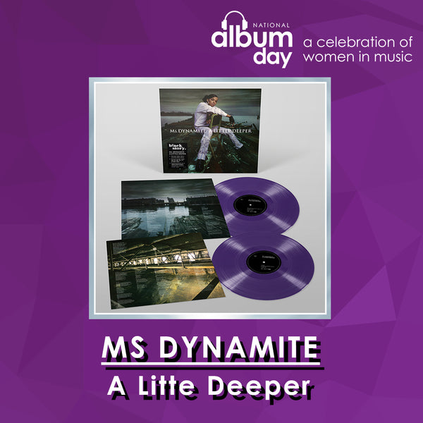 Ms Dynamite A Little Deeper 2 x PURPLE COLOURED VINYL LP SET