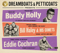 Dreamboats & Petticoats presents... Buddy Holly, Bill Haley & Eddie Cochran 3 x CD SET