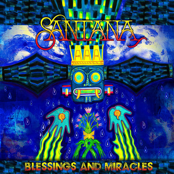 Santana – Blessings And Miracles - 2 x BLUE + YELLOW SPLATTER COLOURED VINYL LP SET