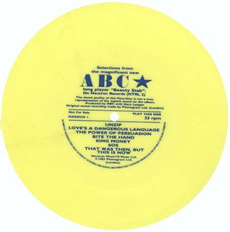 ABC Selections from Beauty Stab FLEXI DISC 7"