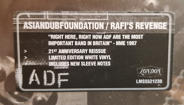 Asian Dub Foundation – Rafi's Revenge 2 x WHITE COLOURED VINYL LP SET