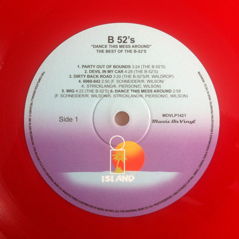 The B-52's ‎– The Best Of - RED COLOURED VINYL 180 GRAM LP - NUMBERED (used)