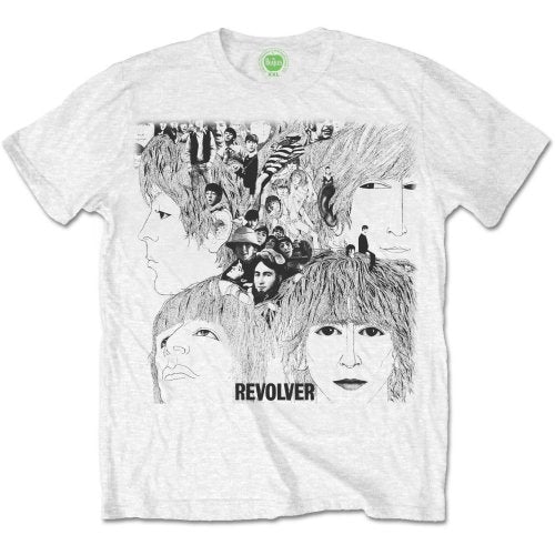 THE BEATLES T-SHIRT: REVOLVER ALBUM COVER LARGE BEATHBTEE02MW03