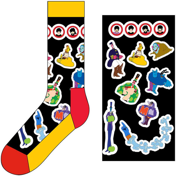 THE BEATLES ANKLE SOCKS: PORTHOLES & CHARACTERS YSSCK02MB