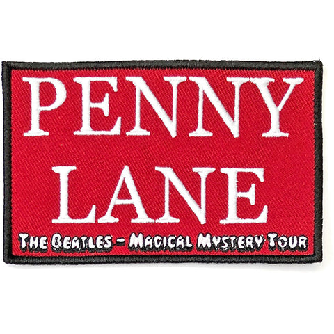 THE BEATLES PATCH: PENNY LANE RED BEATSONGPAT02R