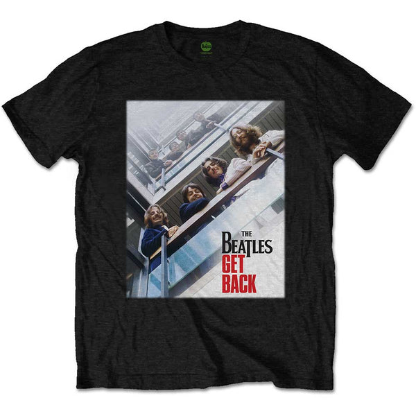 THE BEATLES T-SHIRT: GET BACK POSTER MEDIUM BEATTEE436MB02