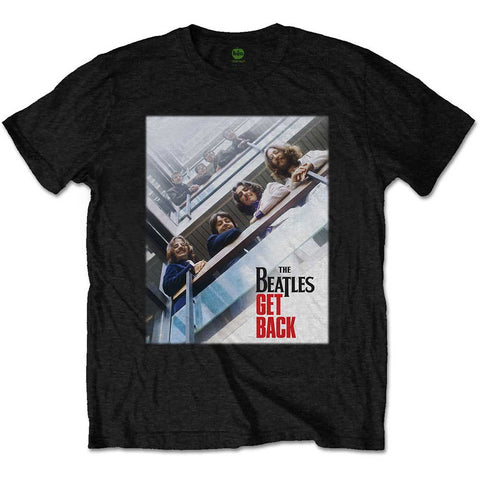 THE BEATLES T-SHIRT: GET BACK POSTER LARGE BEATTEE436MB03