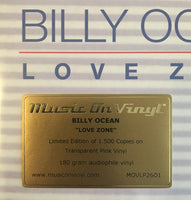 Billy Ocean ‎– Love Zone - TRANSPARENT PINK COLOURED VINYL 180 GRAM LP