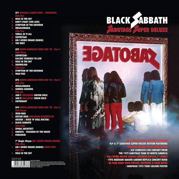 Black Sabbath – Sabotage - SUPER DELUXE 4 x VINYL LP & 7" BOX SET