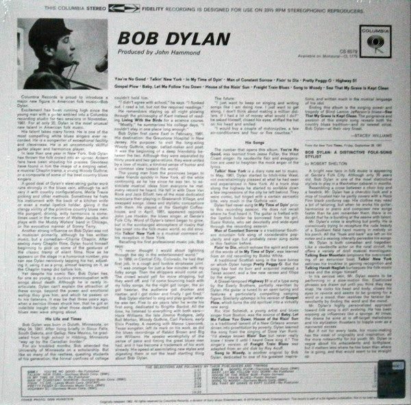 Bob Dylan - Bob Dylan - 180 GRAM VINYL LP