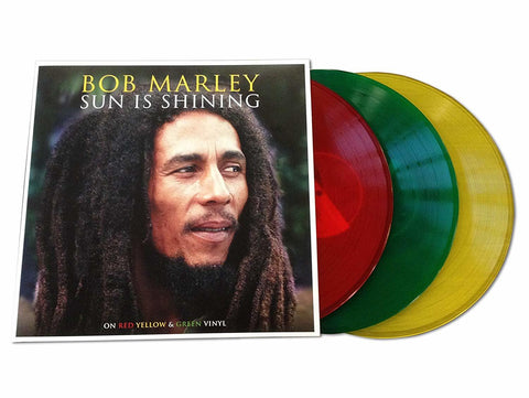 Bob Marley Sun is Shining RED YELLOW & GREEN VINYL 3 x LP SET (NOT NOW)