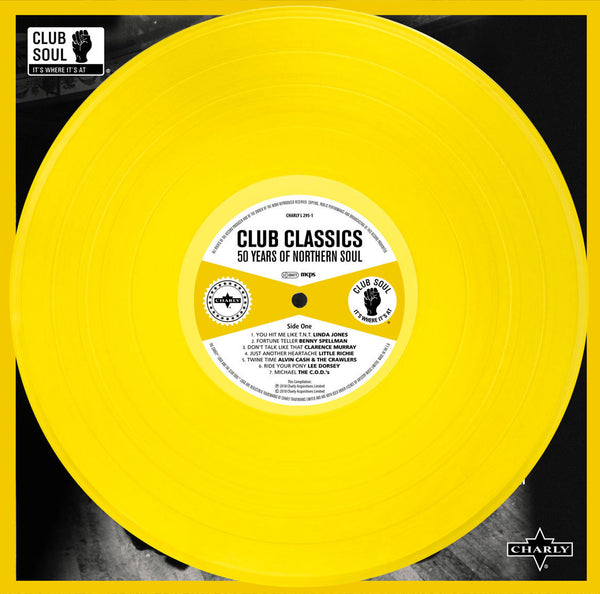 Club Classics - 50 Years Of Northern Soul 2 x YELLOW COLOURED VINYL LP SET