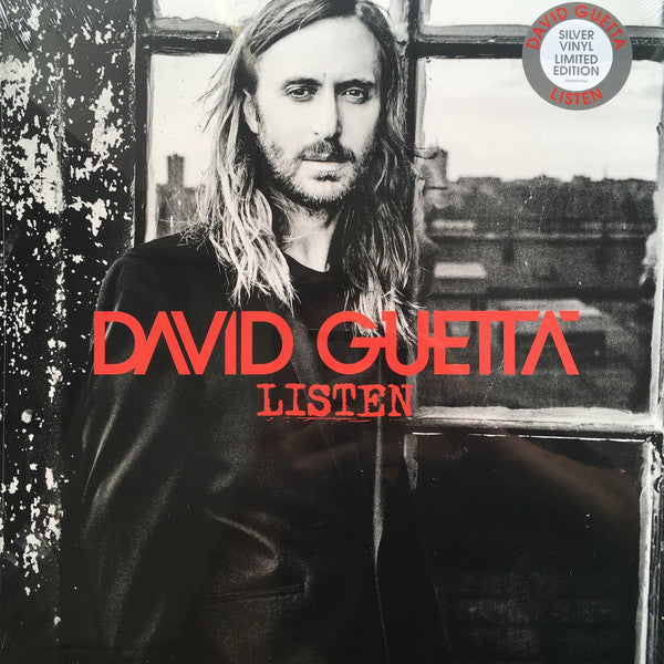 David Guetta - Listen - 2 x SILVER COLOURED VINYL LP SET - LIMITED EDITION