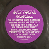 Deep Purple - Fireball - PURPLE COLOURED VINYL LP - NEW