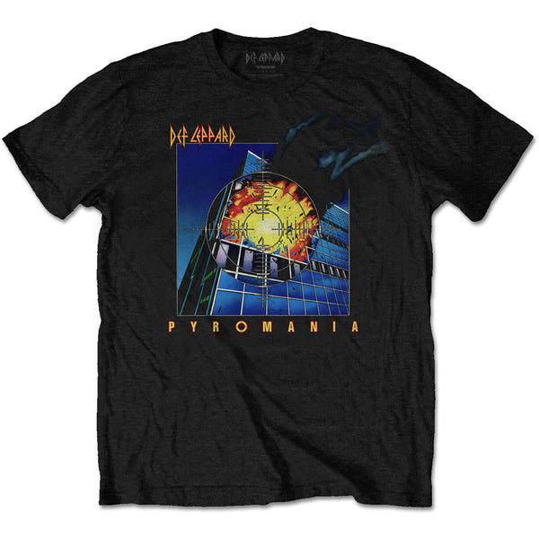 DEF LEPPARD T-SHIRT: PYROMANIA LARGE DEFLTS02MB03