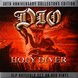 Dio ‎– Holy Diver Live 3 x RED COLOURED VINYL LP SET