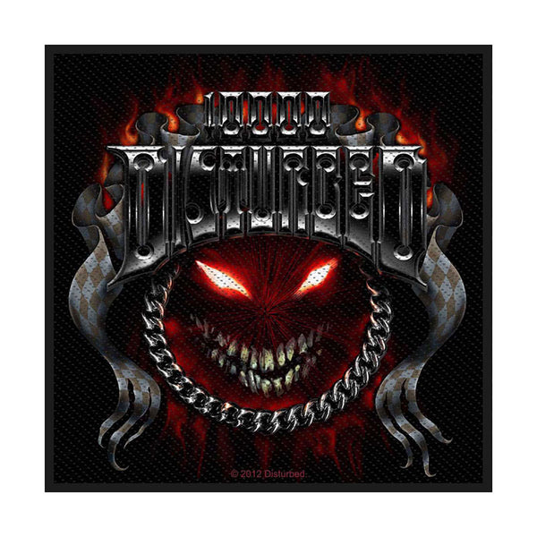 DISTURBED PATCH: CHROME SMILEY SP2606