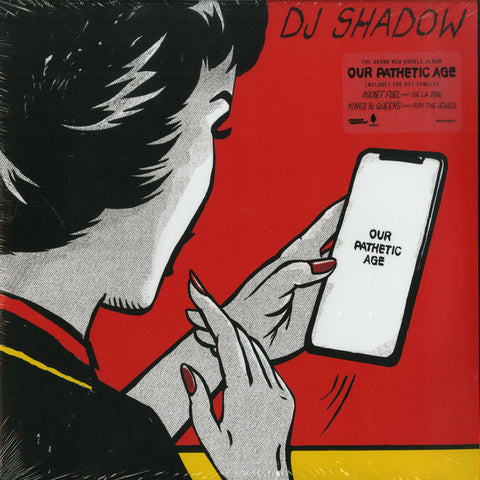 DJ Shadow ‎– Our Pathetic Age - 2 x VINYL LP SET (RED SLEEVE DESIGN)
