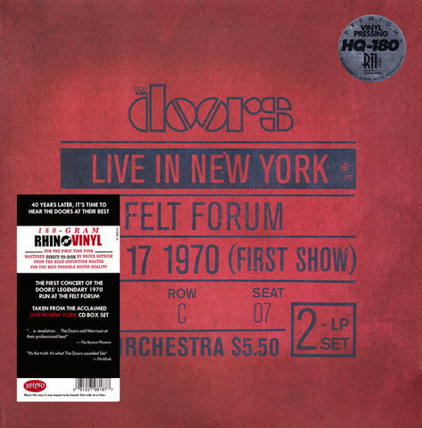 The Doors ‎– Live In New York - 2 x 180 GRAM VINYL LP SET
