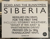 Echo And The Bunnymen – Siberia - 2 x TRANSLUCENT COLOURED VINYL 180 GRAM LP