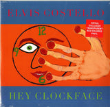 Elvis Costello Hey Clockface TRANSPARENT RED COLOURED VINYL LP