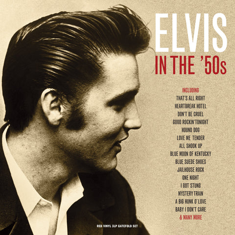 Elvis Presley ‎– Elvis In The 50’s - 3 x RED COLOURED VINYL LP SET