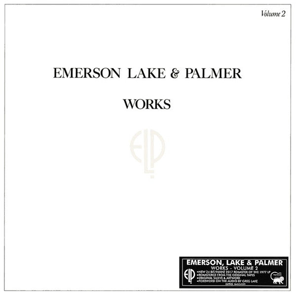 Emerson Lake & Palmer ‎– Works Volume 2 VINYL LP