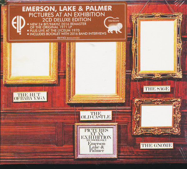 Emerson, Lake & Palmer ‎Pictures At An Exhibition 2 x CD SET (WARNER)