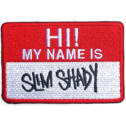 EMINEM PATCH: SLIM SHADY NAME BADGE