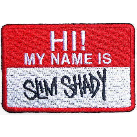 EMINEM PATCH: SLIM SHADY NAME BADGE EMPAT02
