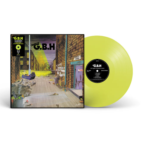 Charged G.B.H. – City Baby Attacked By Rats LIME GREEN COLOURED VINYL LP (RSD22)