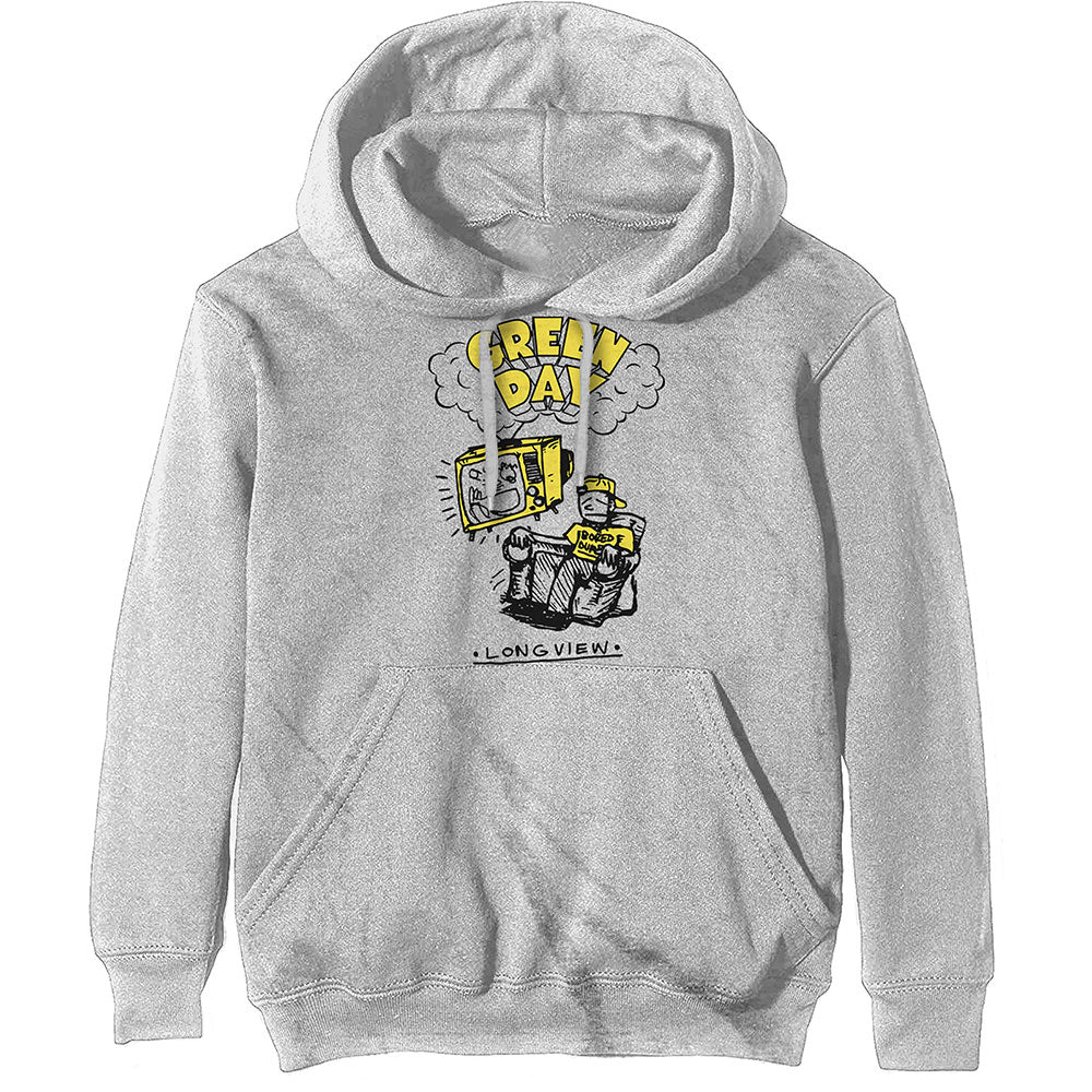 GREEN DAY HOODIE: LONGVIEW DOODLE LARGE GDHD24MOW03