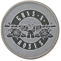 GUNS N' ROSES PATCH: WHITE CIRCLE LOGO GNRPAT05