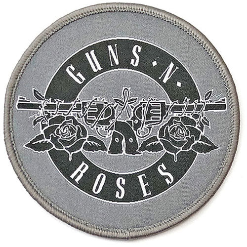 GUNS N' ROSES PATCH: WHITE CIRCLE LOGO GNRPAT05