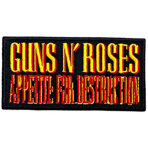 GUNS N' ROSES PATCH: APPETITE FOR DESTRUCTION GNRPAT10
