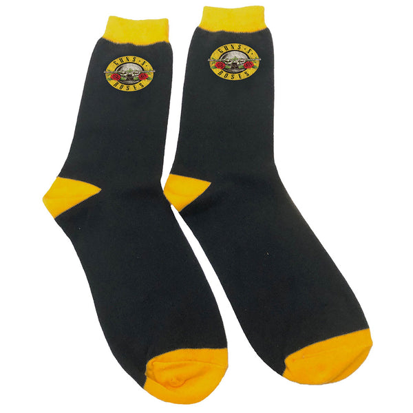 GUNS N' ROSES ANKLE SOCKS: CIRCLE LOGO GNRSCK01M