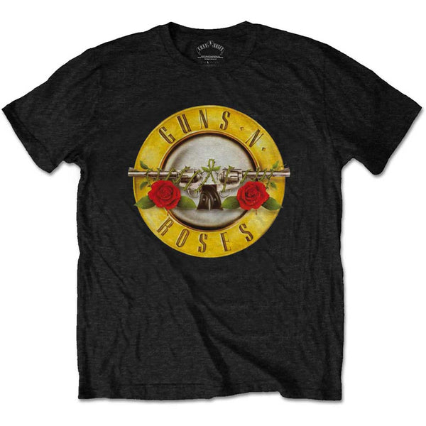 GUNS N' ROSES T-SHIRT: CLASSIC LOGO SMALL BLACK GNRTSP04MB (RP)