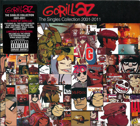 Gorillaz ‎– The Singles Collection 2001-2011 CD & DVD SET - LIMITED EDITION