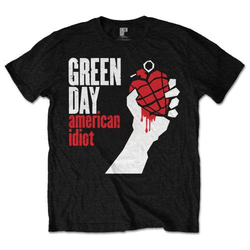 GREEN DAY T-SHIRT: AMERICAN IDIOT MEDIUM GDTSW12MB02