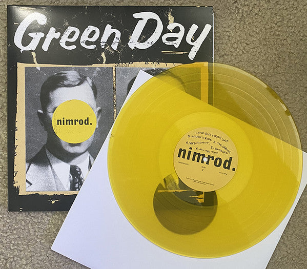 Green Day - Nimrod - 2 x YELLOW COLOURED VINYL 140 GRAM LP + ETCHED SIDE INDIE EXCLUSIVE