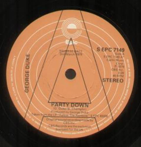 George Duke - Party Down - PROMO Only Issue 7" SINGLE (used)