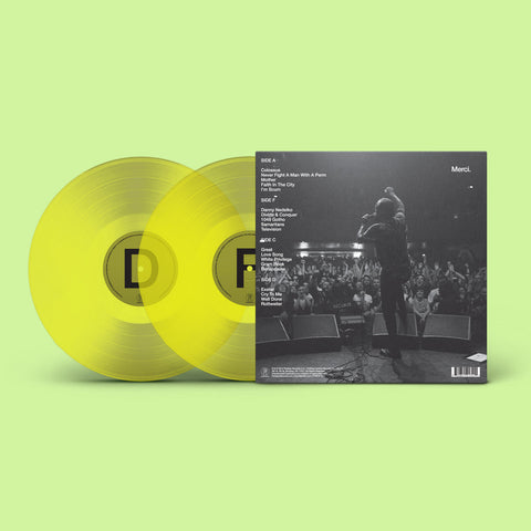 Idles ‎– A Beautiful Thing: Idles Live At Le Bataclan 2 x NEON CLEAR LIME GREEN COLOURED VINYL LP