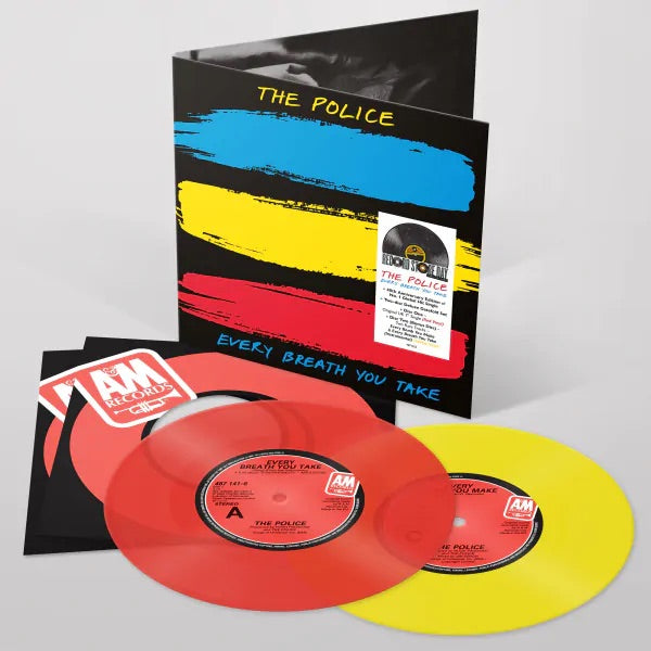 THE POLICE - EVERY BREATH YOU TAKE - 2 x RED & YELLOW COLOURED VINYL 7" SET (RSD23)