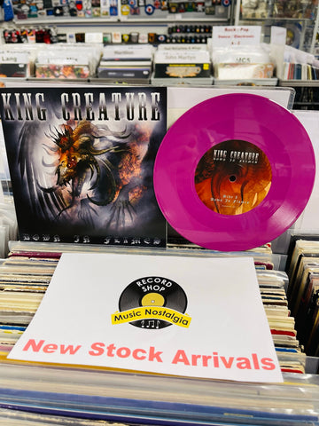 King Creature – Down In Flames - PINK COLOURED VINYL 7"